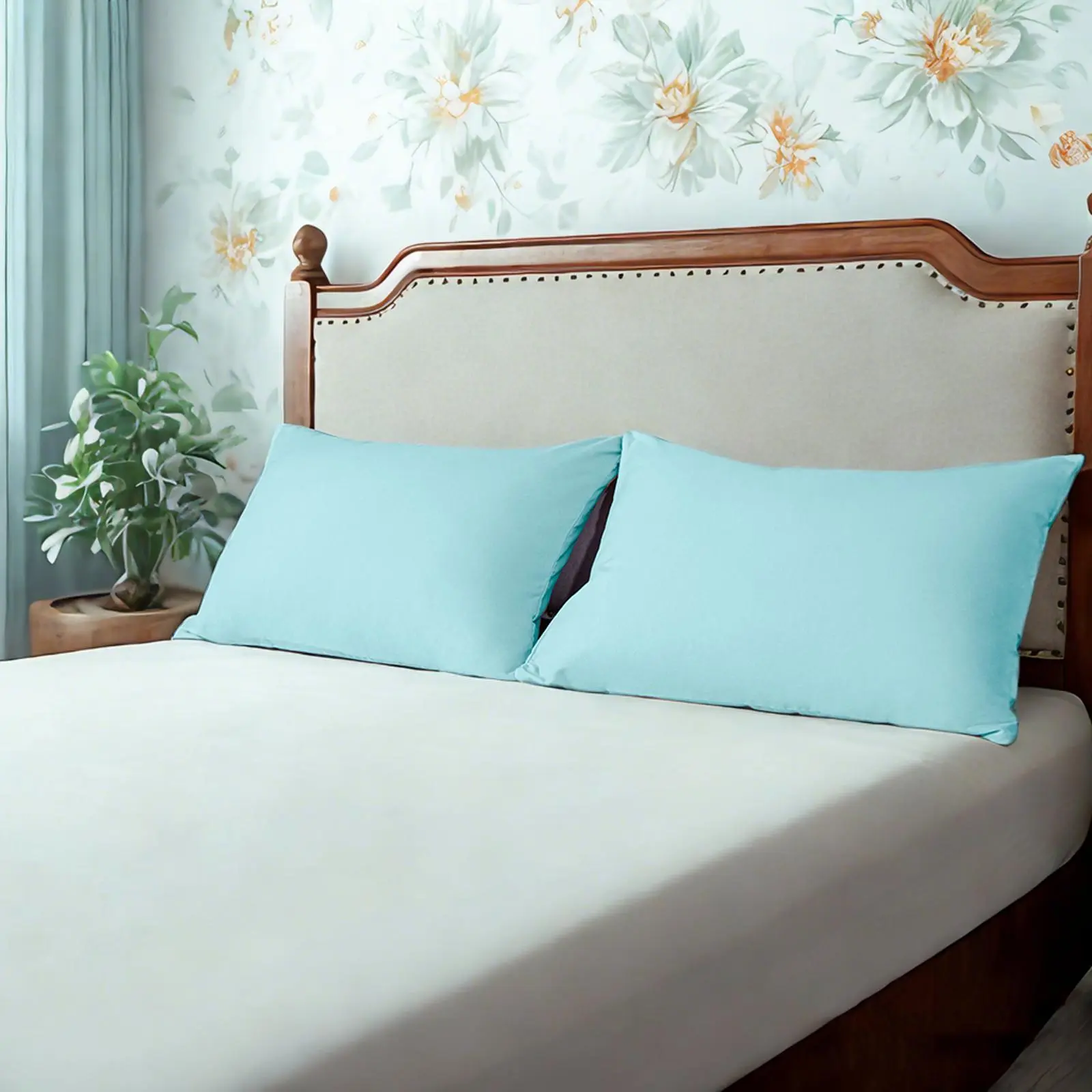 Two Microfiber Pillowcase Set, Soft, Wrinkle-Free, Fade and Stain-Resistant Pillow Cases with Envelope Closure‎