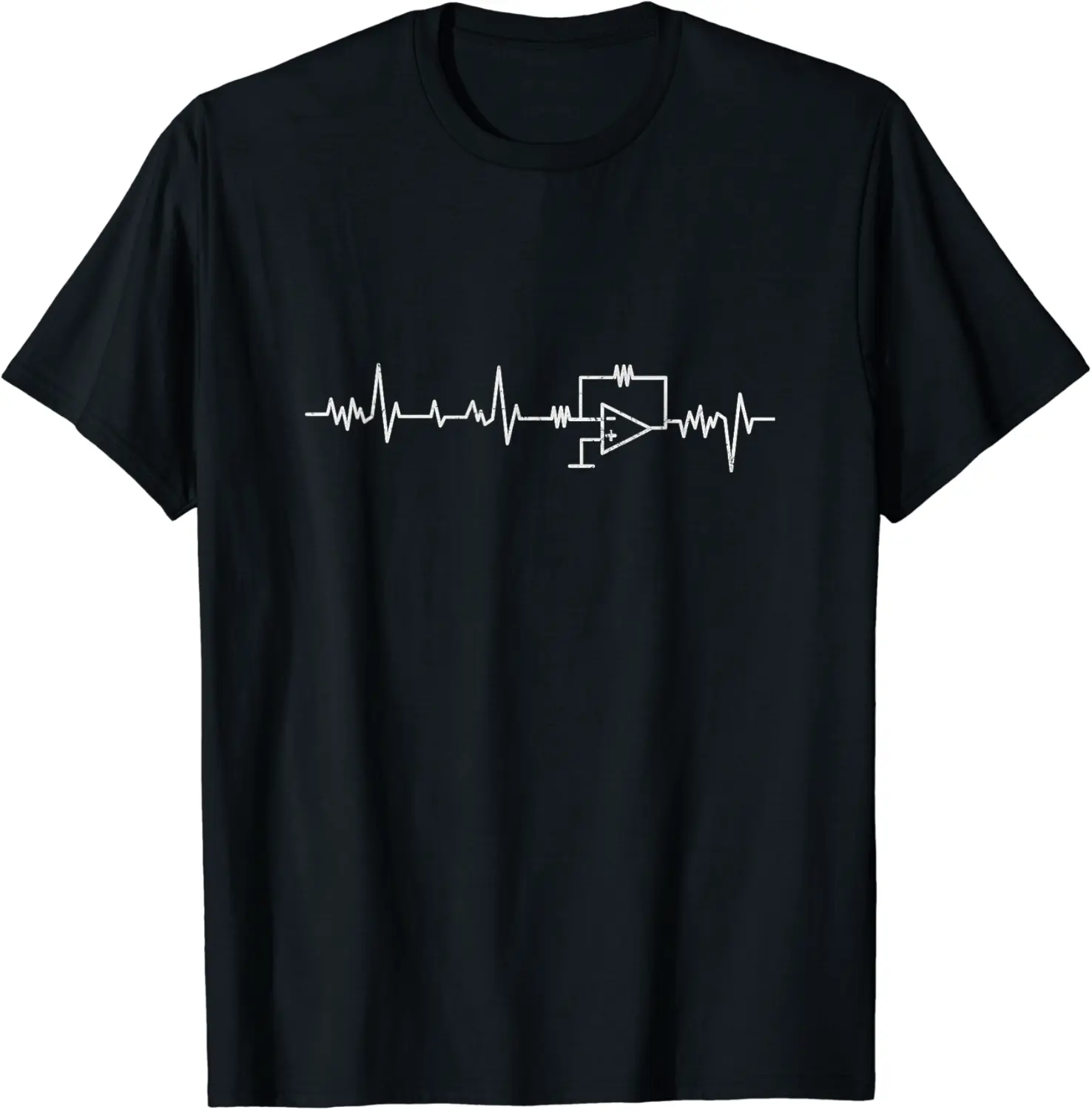 Electrical Engineer Electrician Heartbeat Electronic Grunge T-Shirt - Abigaillou Shop 45B0C95DQ6RZ
