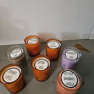 6oz Hand poured coconut blend wax CANDLES.  strong fragrance. Various Fall Scents to choose. Gift for yourself or another! Perfume Cozy Decor