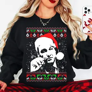 Sopranos Ugly Christmas Sweatshirt, Mafia Movie Ugly Xmas Sweater, Funny Xmas Pass The Gabagool
