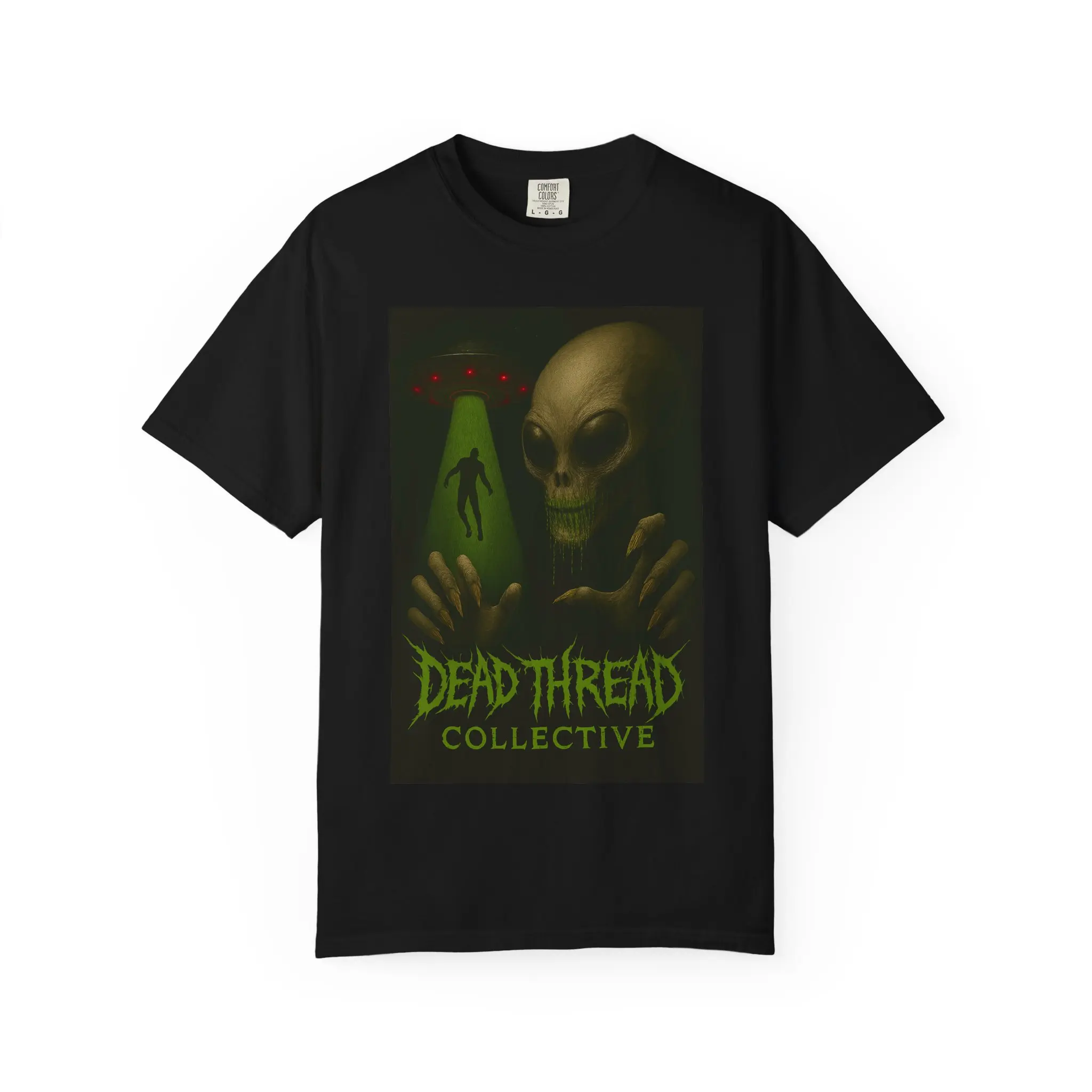 Taken by the Void Alien Graphic Tee, Dead Thread Collective, Retro Style T-Shirt, Unisex Apparel, Gift for Sci-Fi Lovers, Streetwear