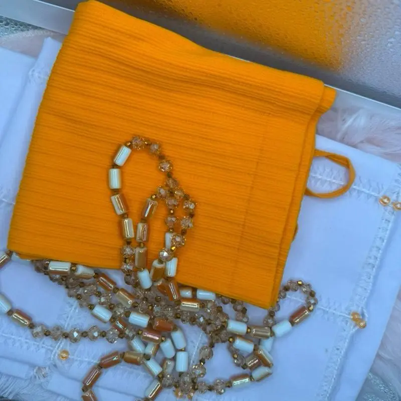 MAKD by Satousha Lady's Golden Sahel Muse Teddy Lingerie Underwear Sets - Caramel-Toned/Ivory, Cultural Motif, Handcrafted Waist Beads, Senegalese Heritage, Soft Fabric, Feminine, Sensual, Warm, Radiant, Self-Love Rituals Celebration