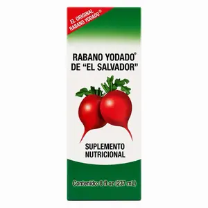 Rabano Yodado de “El Salvador” Liquid Nutritional Supplement with Iodine & Vitamin B Complex – 8 fl oz (237 mL)