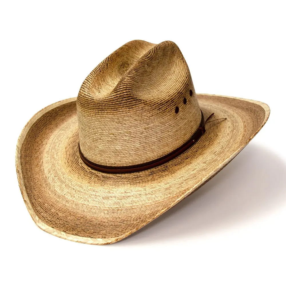 Palm Straw Western Cattleman Hat