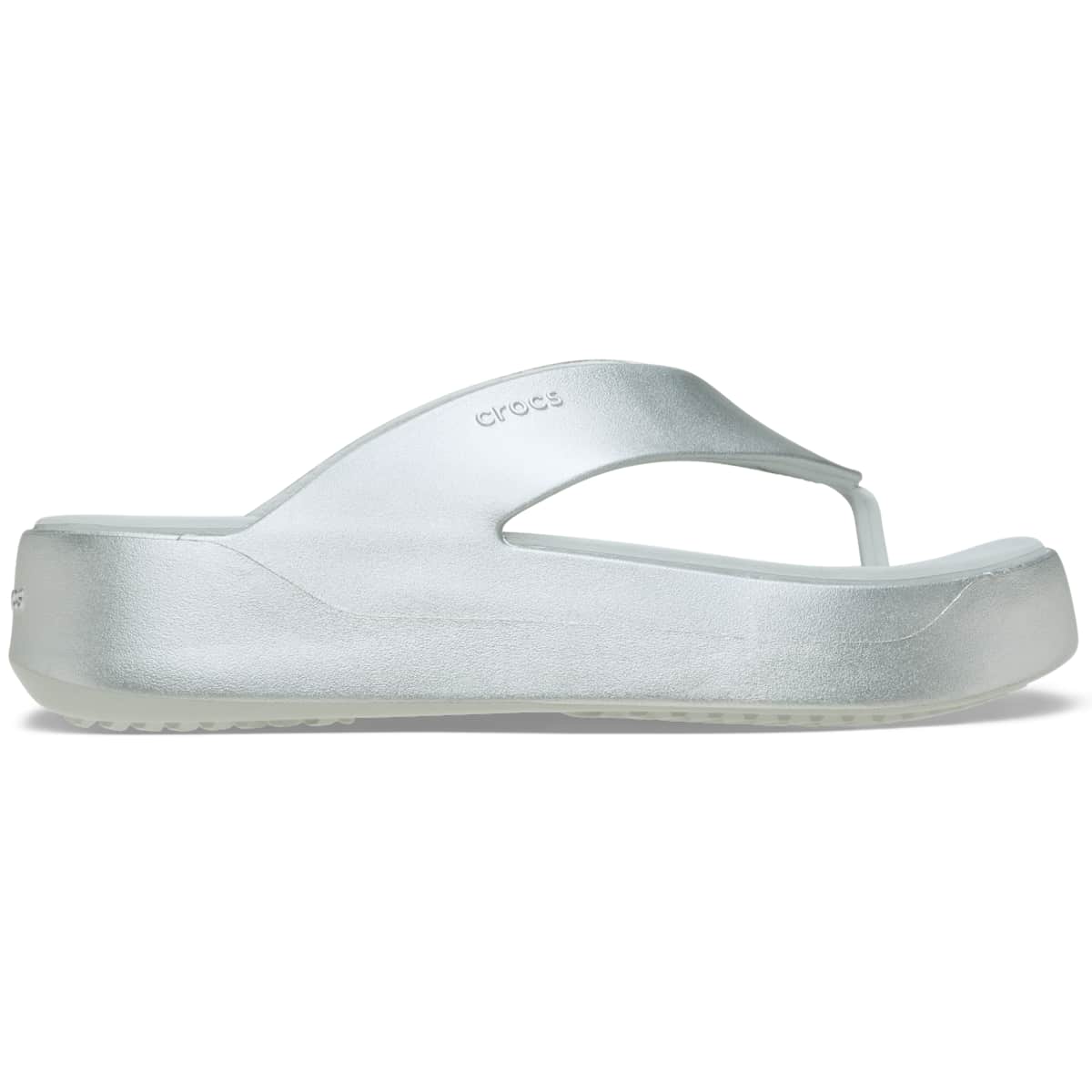 Crocs Women's Getaway Metallic Flip Flops Platform Sandals