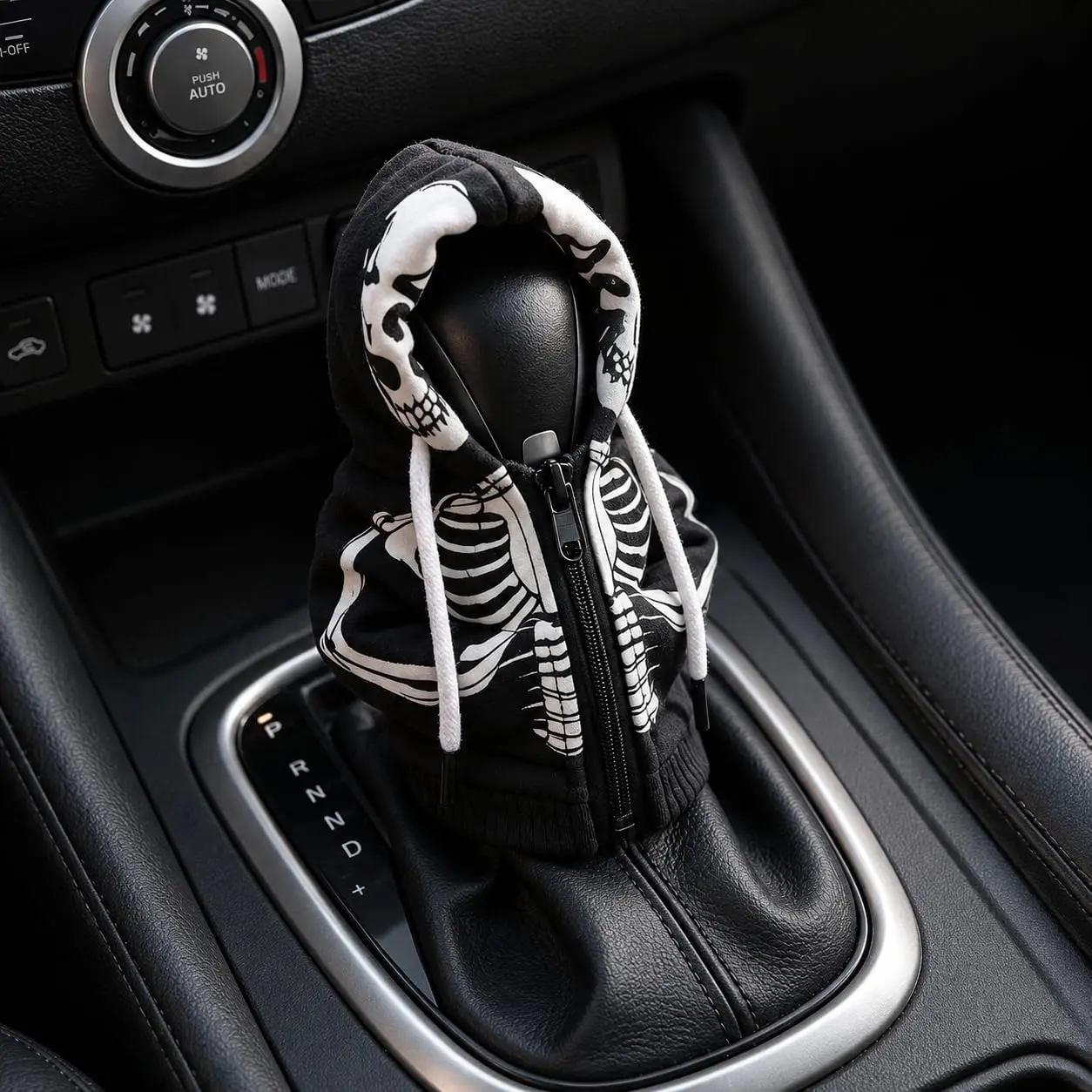 Funny Style Car Gear Shift Cover,Comfortable Gear Shift Knob Cover with Zip for Car Decoration & Protection,Stick Shifts Covers Cars Interior Accessories Fit Most Auto Trucks
