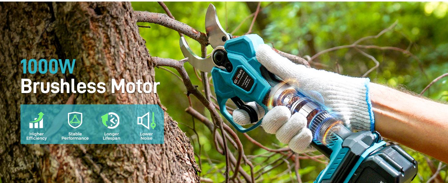GEVEELIFE 2-in-1 Electric Pruning Shears Cordless, 1.6" Cutting Diameter, Electric Tree Pruner with 12.8Ft Reach Extension Pole, 2×4.0Ah Battery Powered Pole Pruner for Tree Trimming GEVEELIFE 2-in-1 Electric Pruning Shears Cordless, 1.6" Cutting Diameter, Electric Tree Pruner with 12.8Ft Reach Extension Pole, 2×4.0Ah Battery Powered Pole Pruner for Tree Trimming