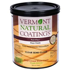 212 MAIN Vermont Natural Coatings 1837509 1 qt. PolyWhey Semi-Gloss Water-Based Floor Finish, Safe for Floors
