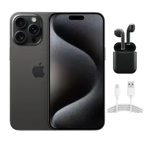 Refurbished Apple iPhone 15 Pro Max A2849 (Unlocked) Excellent Condition with Wireless Earbuds & 1 Year Warranty