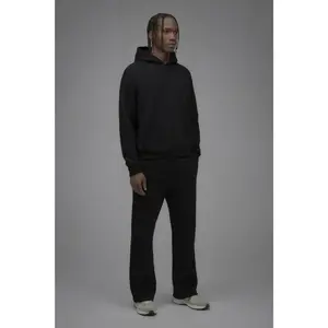 410 Oversized Cropped Hoodie - Black