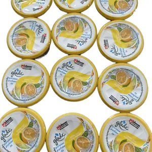 12 Glade Mini Gel Car Deodorizer Air Freshener Lemon Scent Each 2.46 oz (70 g)