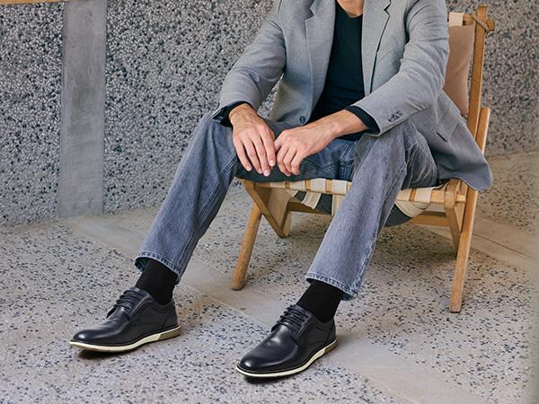 Bruno Marc Men's Wide Fit Casual Dress Sneakers