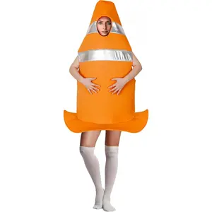 Traffic Cone Costume  Orange Costume Adult  Ideal for Halloween & Fall Festivals Accessories