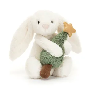 Jellycat The Shy Bunny with the Christmas Tree - A Meaningful Gift