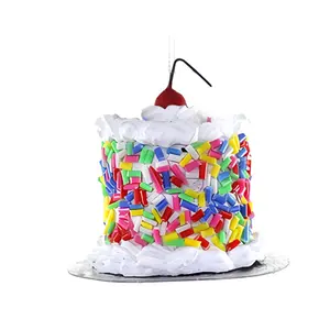 Miniature Sprinkled Cake Ornament