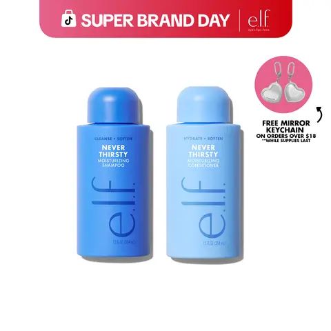 Never Thirsty Shampoo & Conditioner: Moisturize + Strengthen in One Set