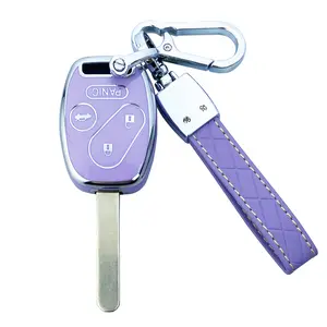 Key Fob Cover Case Compatible with Honda Accord Civic Cr-V Cr-Z Fit Odyssey Crosstour Accessories