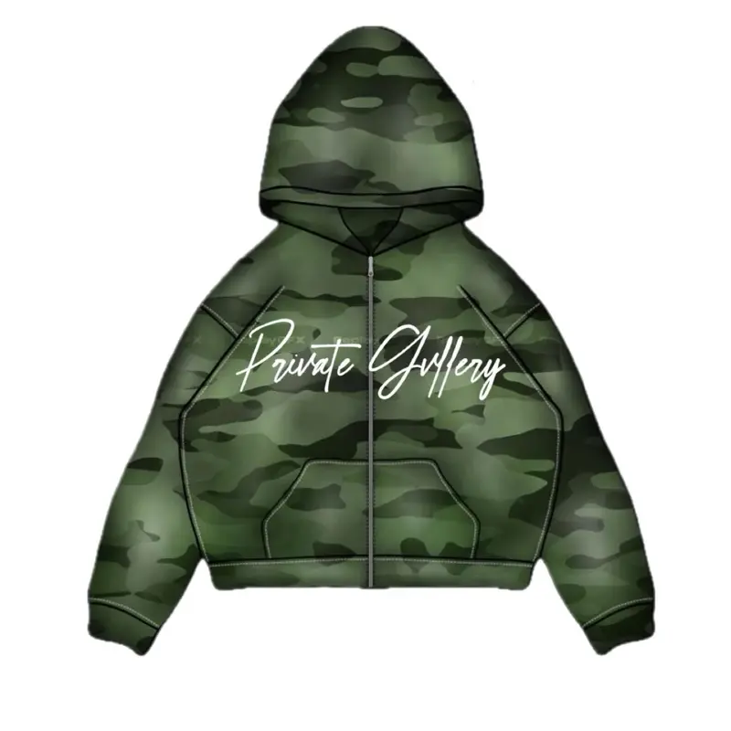 Camo Thermal Zip-Up