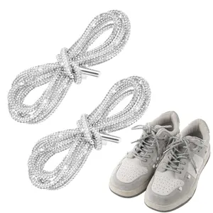 Rhinestone Glitter Shoe Laces Rope for Sneakers, Crystal Shiny Shoelaces for Hoodie/Shoes/Trunks/Bags DIY Fashion Replacement, Footwear Supplies