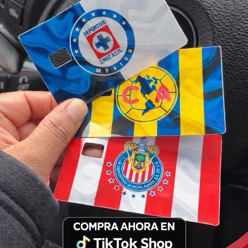 Card Skin Personalizada de Equipos Mexicanos | América, Chivas, Cruz Azul | Waterproof Debit Card Sticker