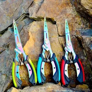 Professional Fishing Set, Stainless Steel Pliers with Carry Bag & Fishing Lanyard, Outdoor Recreation Equipment