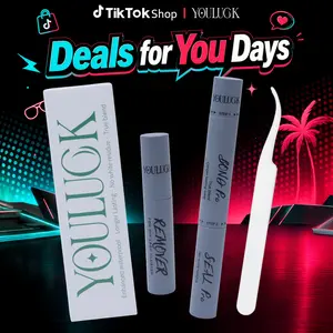 YOULUCK Waterproof Bond & Seal & Remover Manga Lashes for Girls Ultra-Thin Invisible Band Long-Lasting DIY Eyelash Extensions False Eyelashes Flawless Makeup