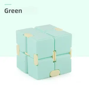 Macaron Infinity Cube Fidget Toy Creative Flip Infinite Cube Stress Relief Puzzle Toy for Adults Kids