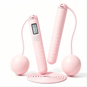 Wireless digital counting jump rope, dual-mode steel wire skipping rope, portable indoor physical training gear
