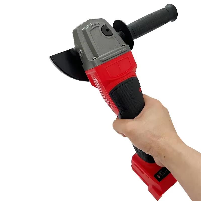 Milwaukee 125MM Angle Grinder Cordless Polishing Cutting Machine Grinder Paddle Switch No-Lock High Power Electric Tools