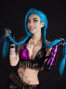 Women's Blue Braided Cosplay Wig, Long Straight Synthetic Hair for Halloween & Anime Parties, Perfect Costume Accessory