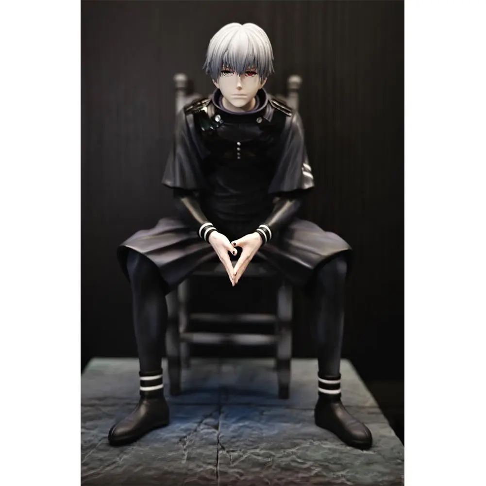Tokyo Ghost Anime Figure Kaneki Ken Action Figure Mask men Double Head Statue Kaneki Ken Figure Removable pvc Model Ornament Toy