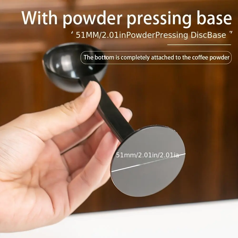 1pc Black Long-Handle Coffee Scoop - Multifunctional Plastic Measuring and Stirring Spoon for Coffee, Reusable Standing Design for Precise Coffee Bean Measurement, Essential Kitchen Tool for Home or Cafe