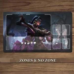 Liliana Vess Magic The Gathering Desk Mat and Playmat TCG CCG Pad Card Game Mat Mouse Pad
