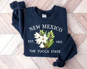 New Mexico Est. 1912 Sweatshirt, Hoodie State Gift, USA Travel Souvenir, Floral Crewneck