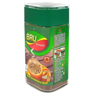 Bru Instant Coffee and Roasted Chicory | Authentic Indian Blend | Rich Flavor, Quick Brew & Convenient | Indulge in Tradition