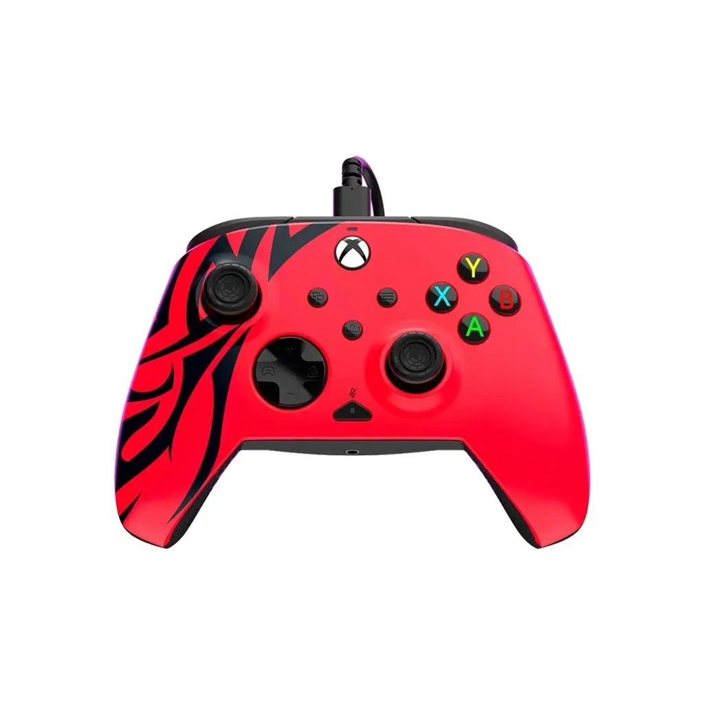 Refurbished PDP Rematch Xbox Wired Controller (049-023-SR-XB, Red, Like New) - Gaming Console Accessories with Responsive Buttons, Durable Cable, Reliable Connection
