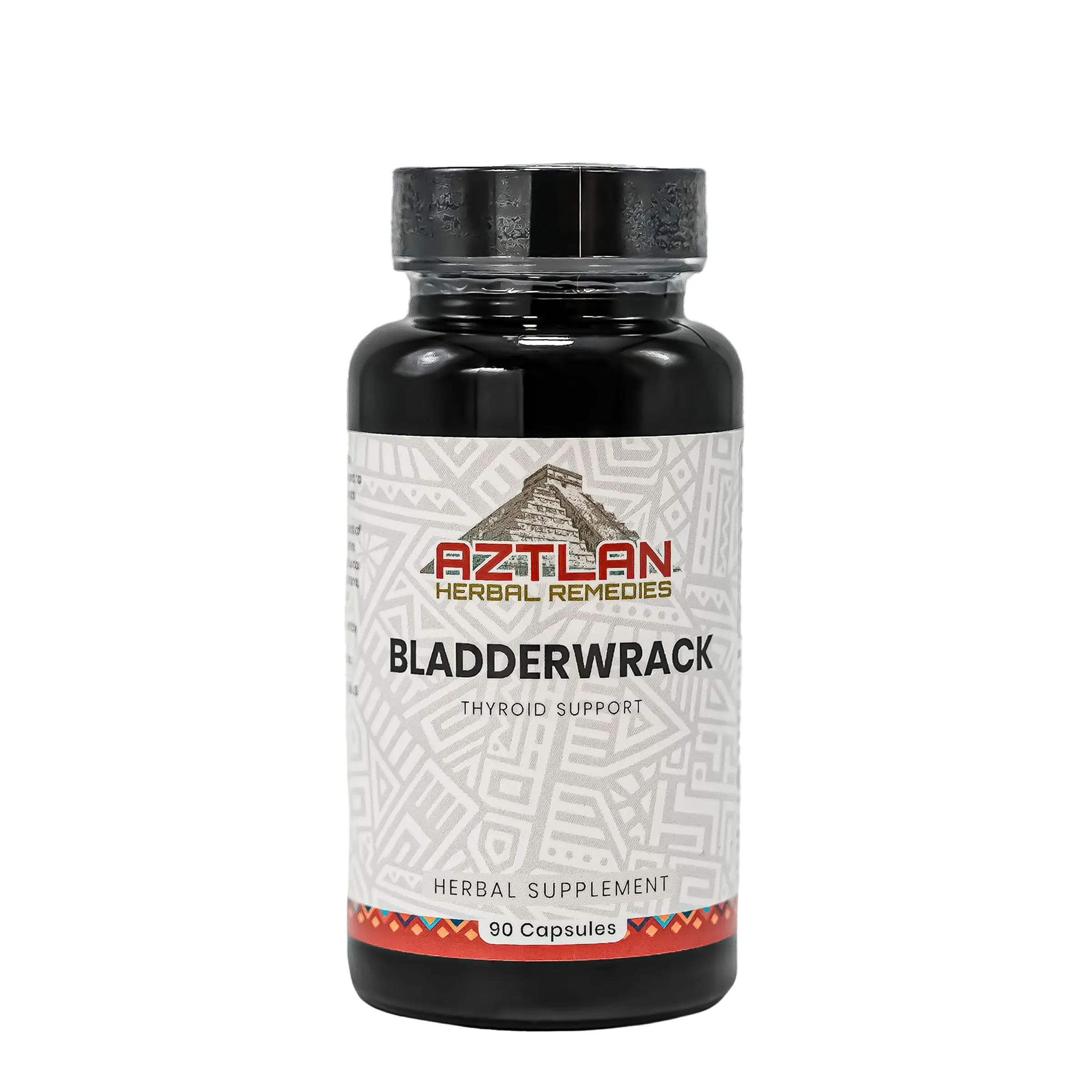 Aztlan Herbal Remedies Bladderwrack Capsules Healthcare - 90 Vegetarian Capsules for Thyroid Support & Cognitive Health - US Certified Wildcrafted Seaweed Supplement