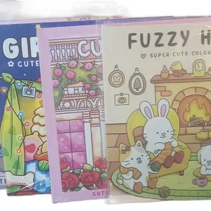 Fuzzy H Super Cute Adult Coloring Books - Cute Designs for Relaxing & Creative Fun