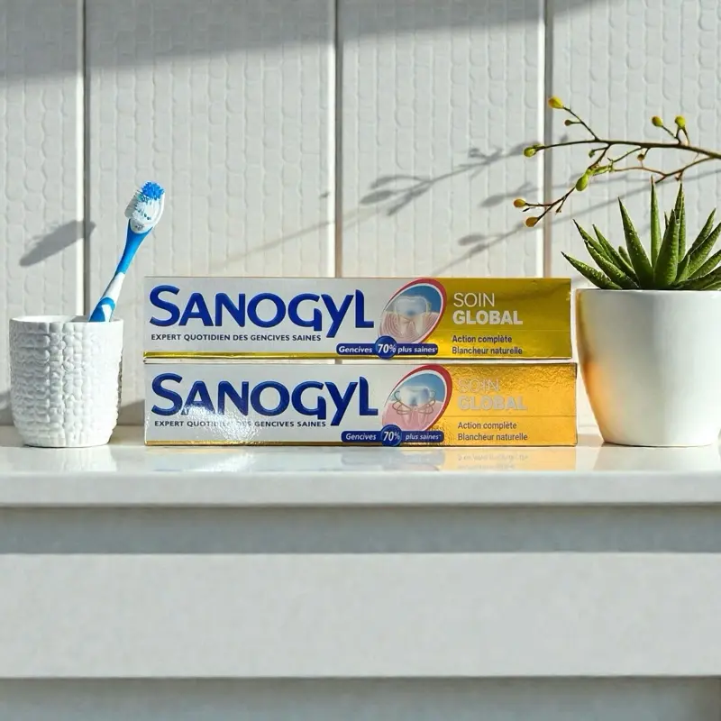 SANOGYL Global Care Oral Care Toothpaste Multi-Pack (Pack of 2) - Daily Healthy Gums Expert, 70% Better Action Complex Formula, Oral Toothpastes, Packaged Toothpastes