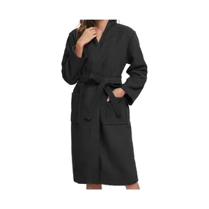 Women Kimono Robes Lightweight Terry Cloth Bathrobe Knee Length Bath Robe