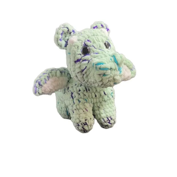 Handmade Crochet Dragon Stuffed Animal - Perfect Toy for Kids