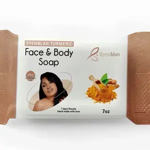 12 pieces Soaps Turmeric Face & Body 7 Oz  handmade  7 Days results with love