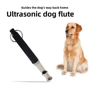 Pet Training Whistle Adjustable Ultrasonic Dog Whistle Black Dog Training Whistle Dog Training Device Dog Whistle