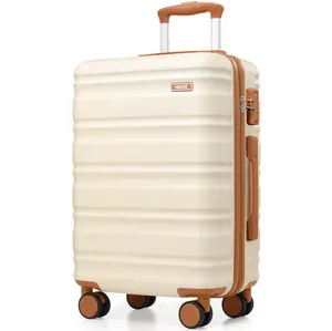 Miusse 20inch Carry-On Luggage Hardside with Spinner Wheels & TSA Lock Lightweight Durable Rolling Suitcase for Travel Women Men Airline Approved