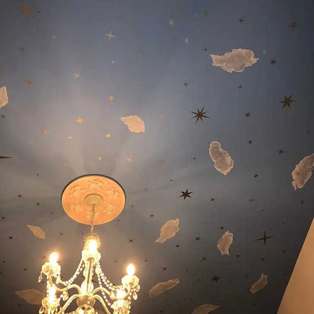 Sky Ceiling Clouds Mural Room Decals