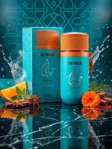 Genius Hayati Eau De Parfum 100ml | Long Lasting Unisex Luxury Perfume | Fresh Citrus & Warm Spicy Fragrance
