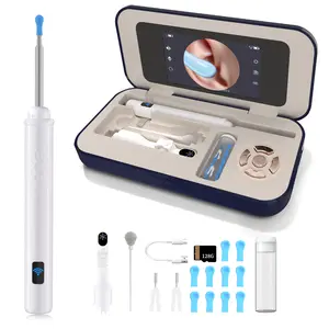 SOFBUNNY 3-in-1 Ear Cleaner A03 Blue with AI Protection, 1080P HD Camera, LED Lighting, Plug-and-Play for Adults, Kids, Pets, Ideal Gift for Black Friday/Christmas Earwax Cleaning Kit