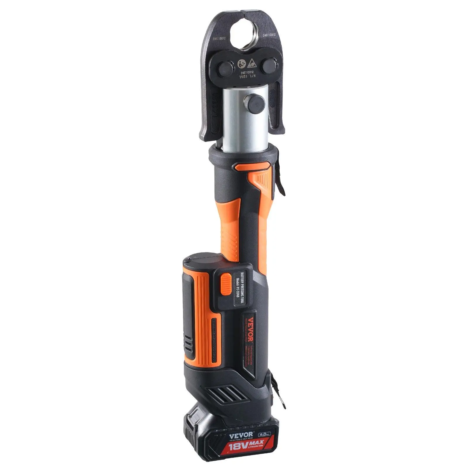 ProPress Tool, 18V Electric Pipe Crimping Tool for 1/2', 3/4', 1', 1 1/4", 1 1/2", 2" Copper Pipes, Press Tool Kit with Brushless Motor, 6 Pro Press Jaws, 2pcs 4AH Battery