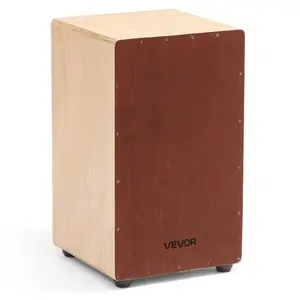 VEVOR Large Cajon Box Drum Wooden Birchwood Percussion Instrument with Snare Wires