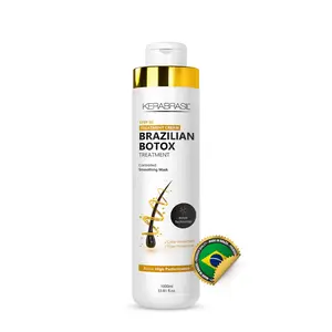 Kerabrasil STEP 02 Brazilian Botox (Keratin) - Deep Repair & Strengthening for Damaged, Frizzy Hair | Smooth & Manageable Locks | Perfect for Chemically-Treated Hair 1L (Treatment Cream)